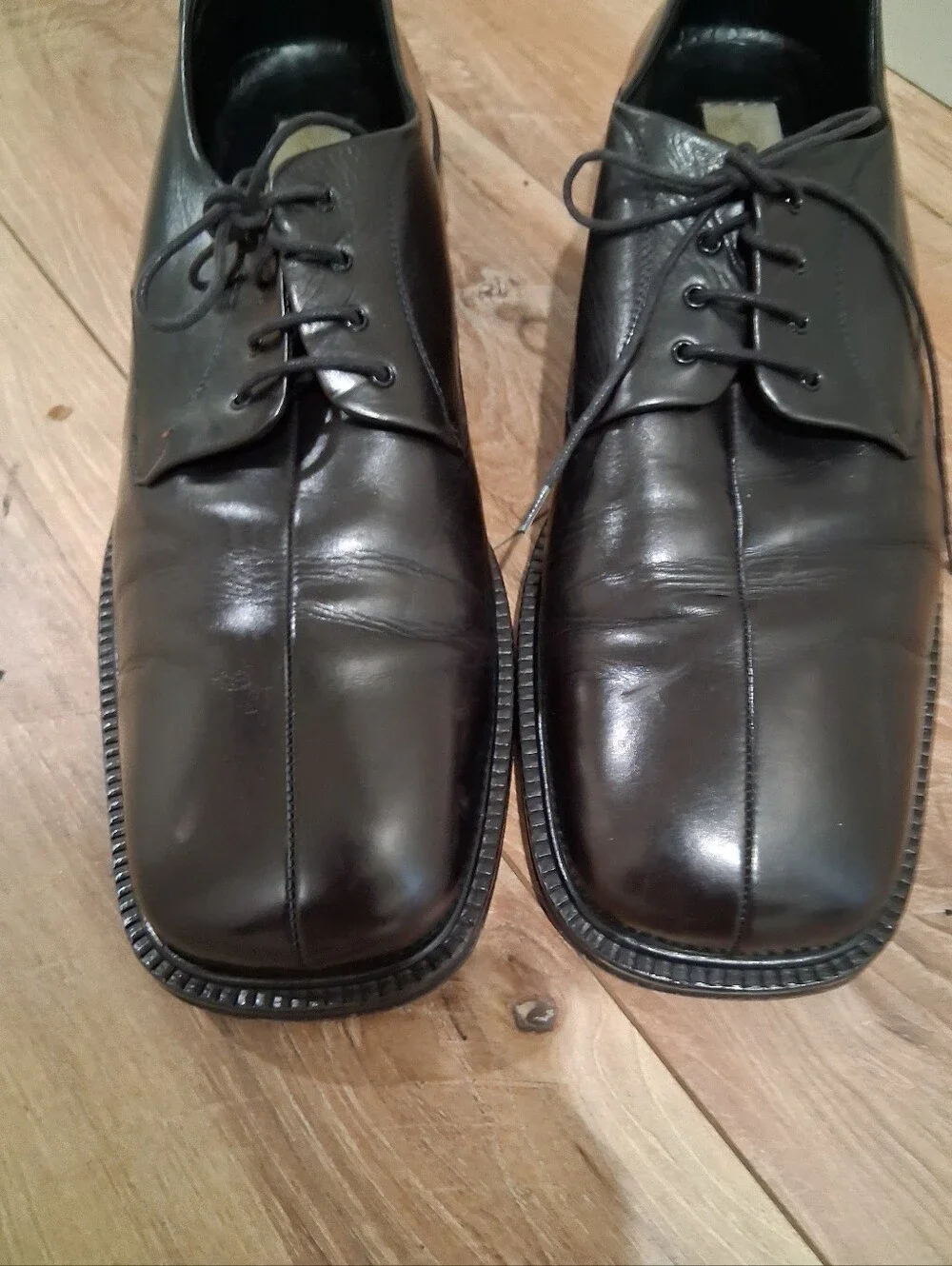 Classic Black Leather Men's Dress Shoes